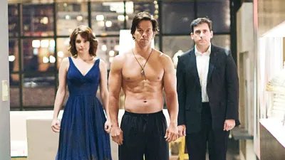 Tina Fey, Mark Wahlberg and Steve Carell in Date Night