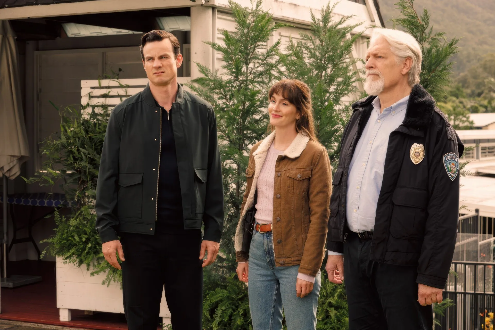 Luke Cook, Leighton Meester, Clancy Brown in Good Cop/Bad Cop