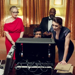 Julie Delpy and the cast of Hostage