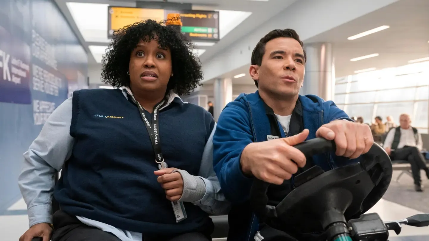 Natasha Rothwell and Conrad Ricamora in How to Die Alone