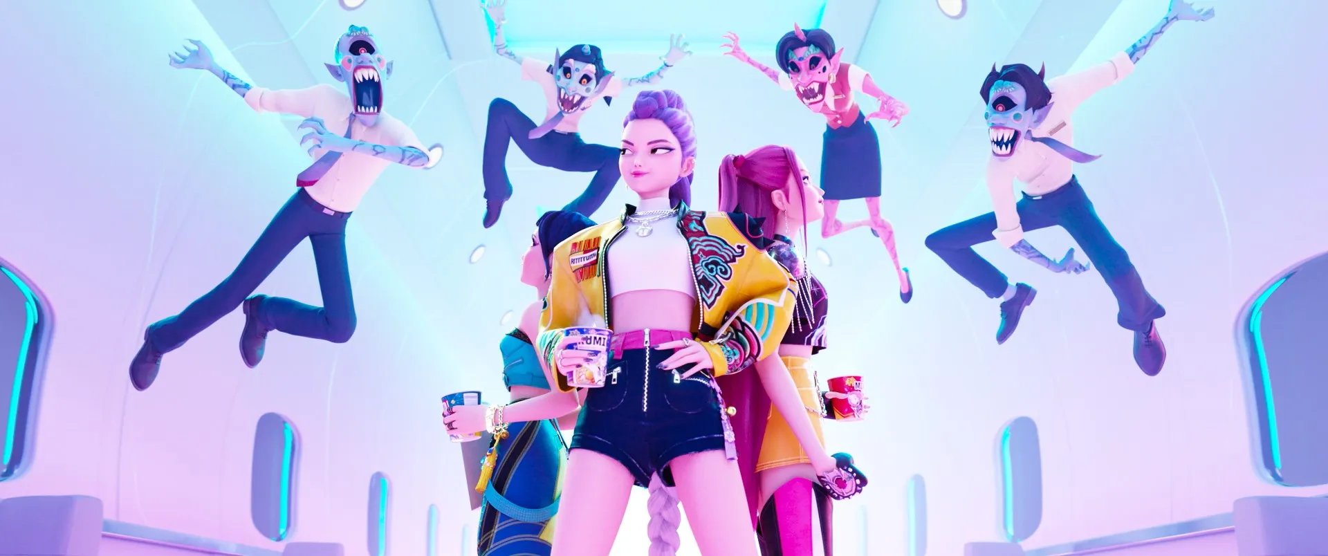 The cast of KPop Demon Hunters