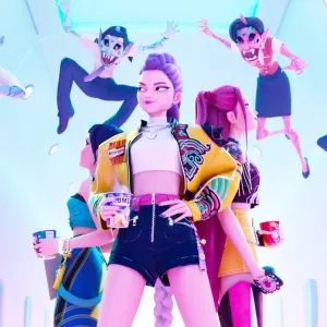 The cast of KPop Demon Hunters