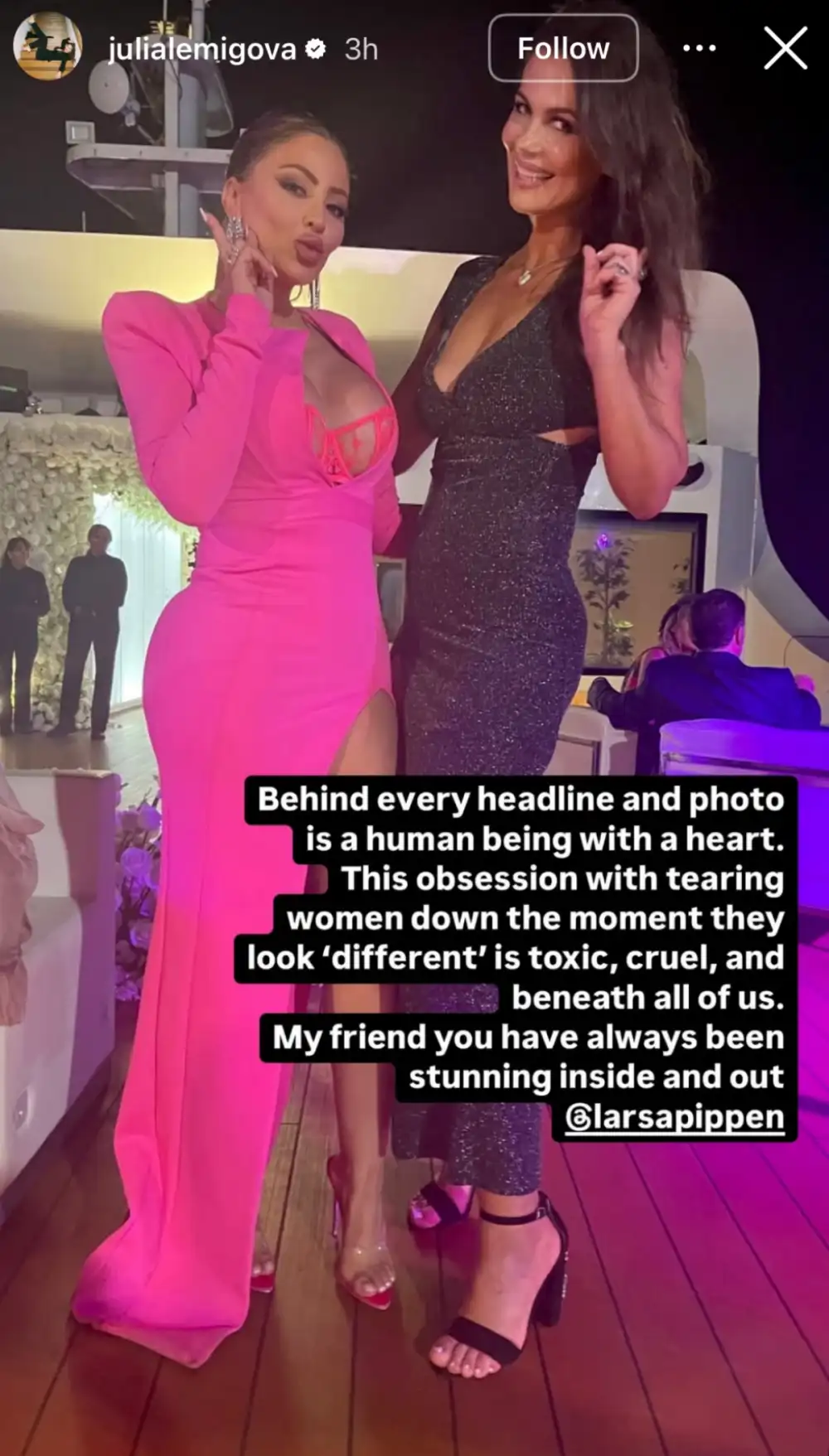 RHOM s Julia Lemigova Defends Larsa Pippen After Plastic Surgery Speculation