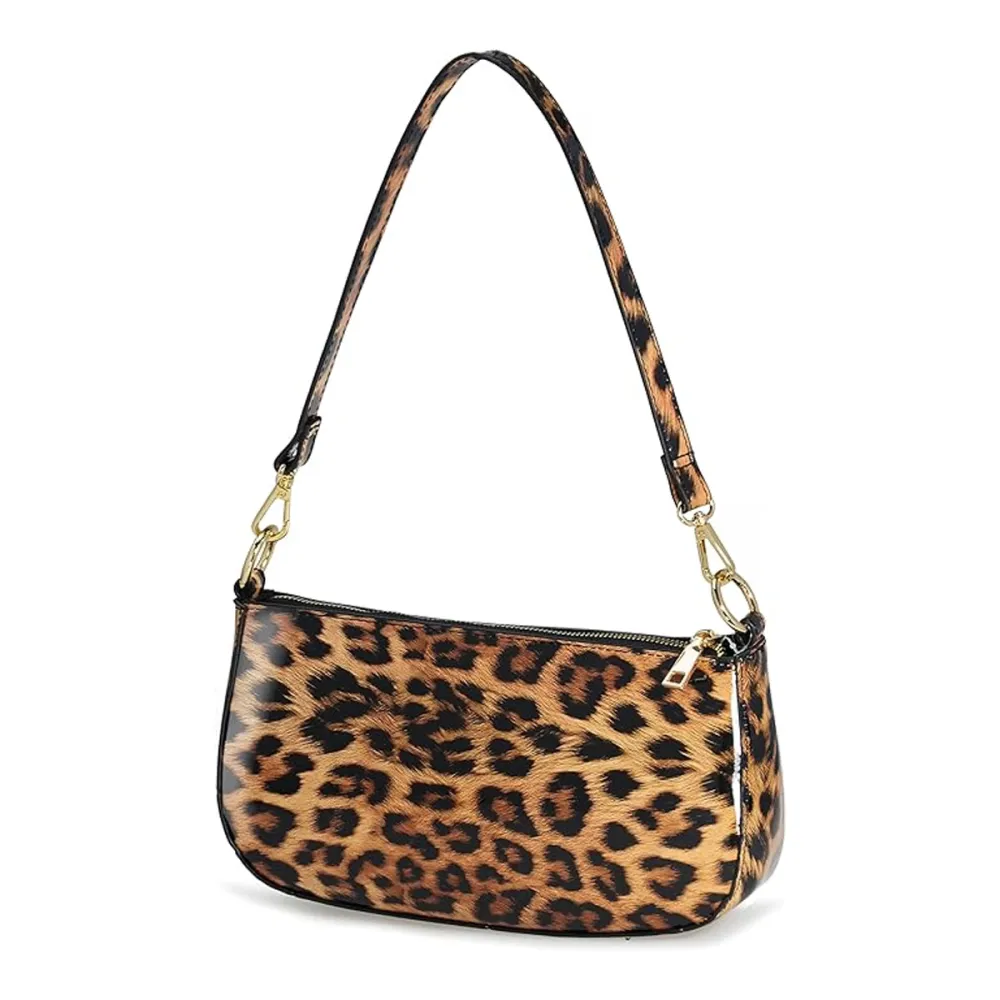 Hoxis Glossy Leopard Shoulder Bag