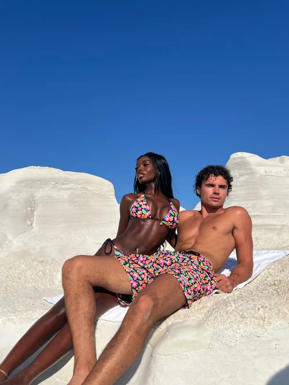 Love Island USA&rsquo;s Nic and Olandria Turn Up the Heat in Sexy Swimsuit Campaign