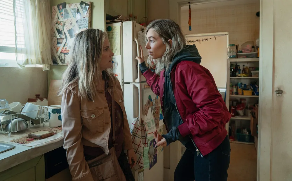 Jennifer Jason Leigh and Vanessa Kirby in Night Always Comes