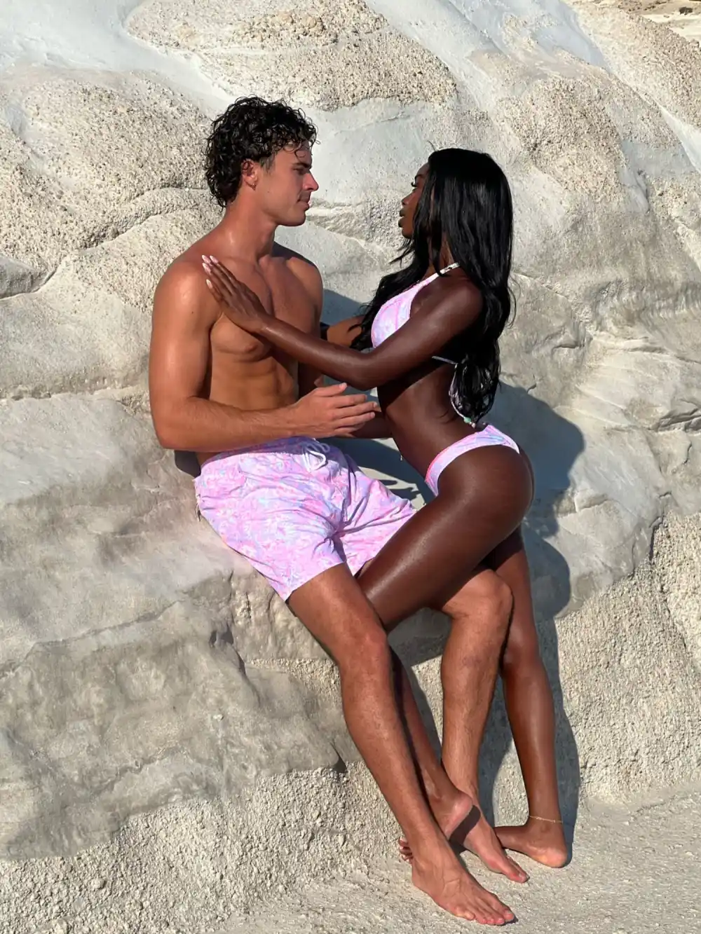 Love Island USA&rsquo;s Nic and Olandria Turn Up the Heat in Sexy Swimsuit Campaign