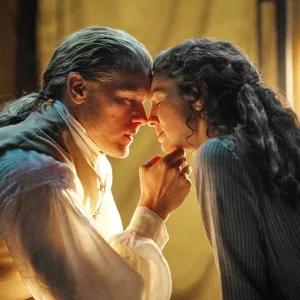 Sam Heughan, Caitriona Balfe in Outlander season 7