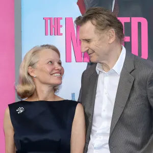 Pamela Anderson and Liam Neeson