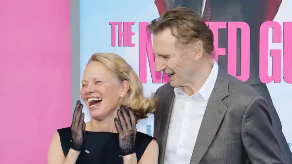 Pamela Anderson and Liam Neeson