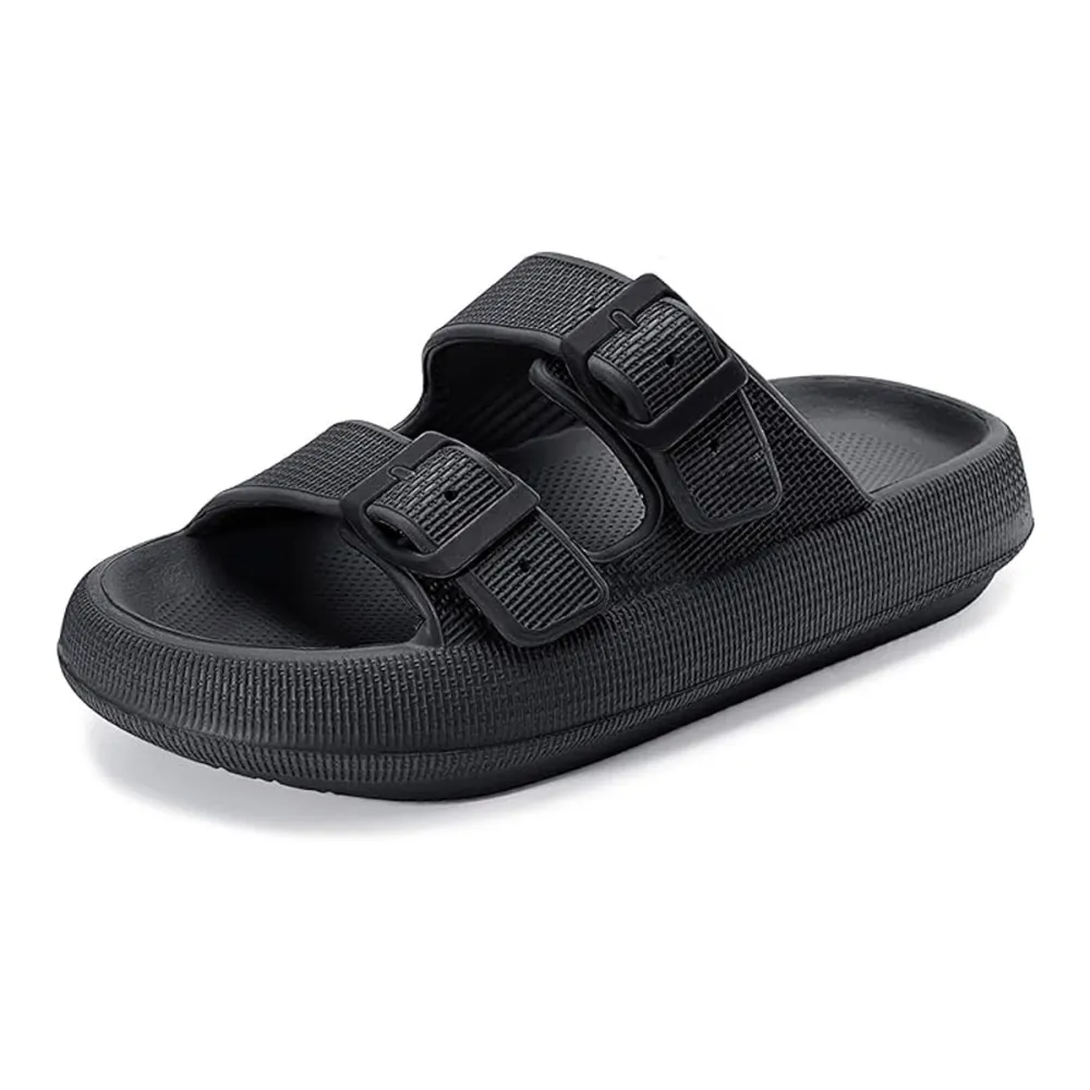 Weweya Double Buckle Pillow Slides