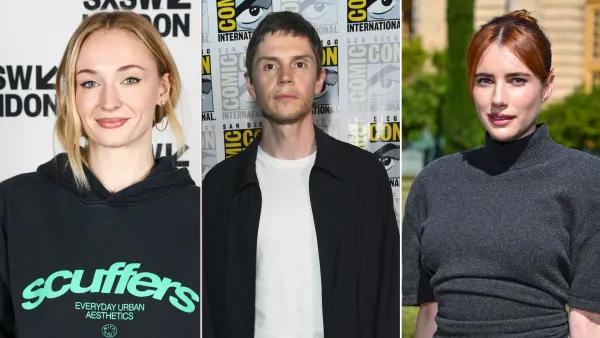 Sophie Turner, Evan Peters, and Emma Roberts
