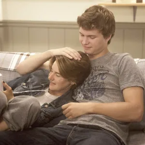 Shailene Woodley and Ansel Engort in The Fault in Our Stars