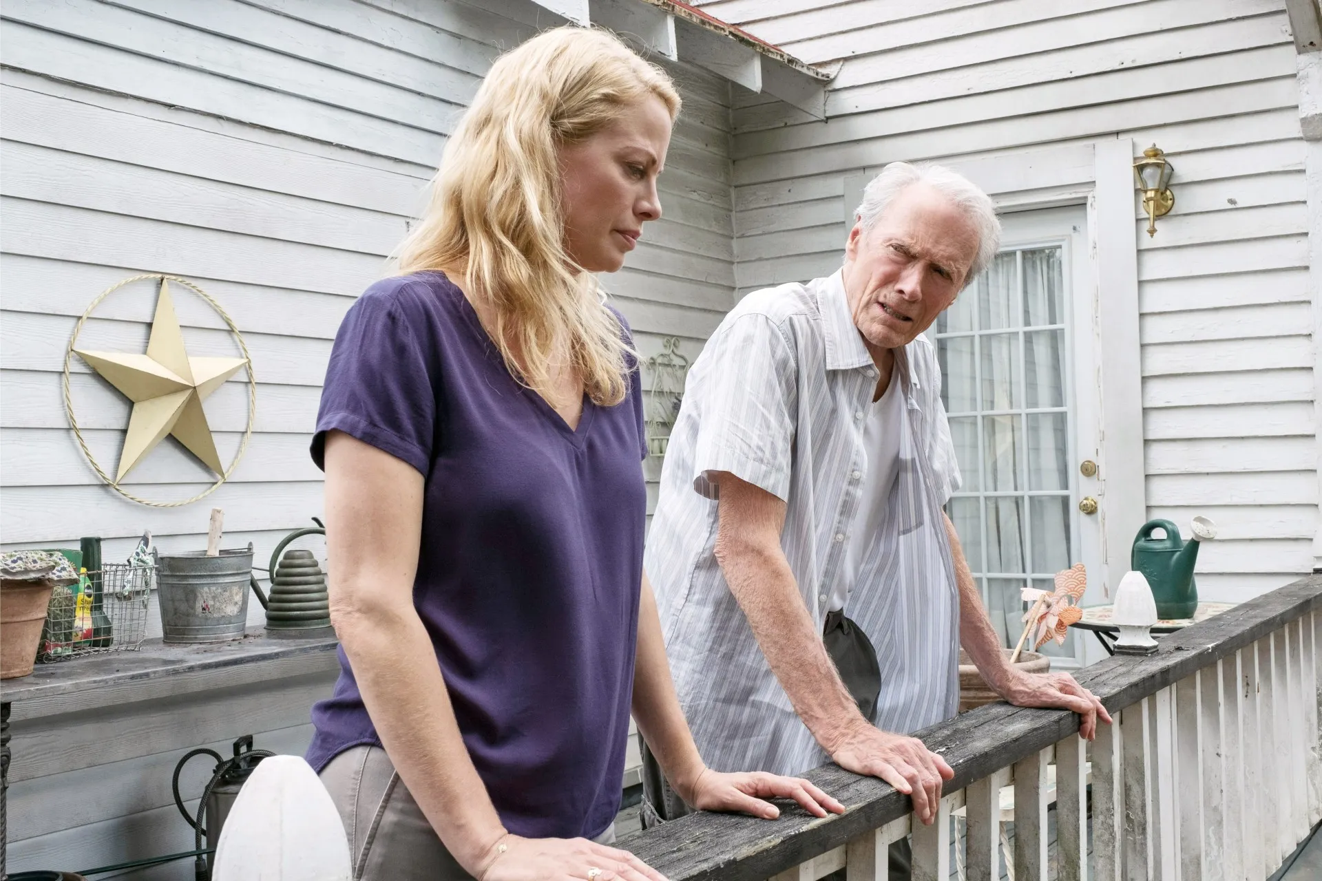 Allison Eastwood and Clint Eastwood in The Mule