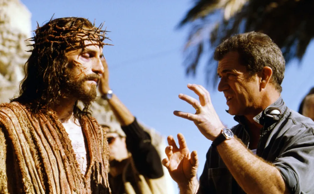 Jim Caviezel and Mel Gibson in The Passion of the Christ