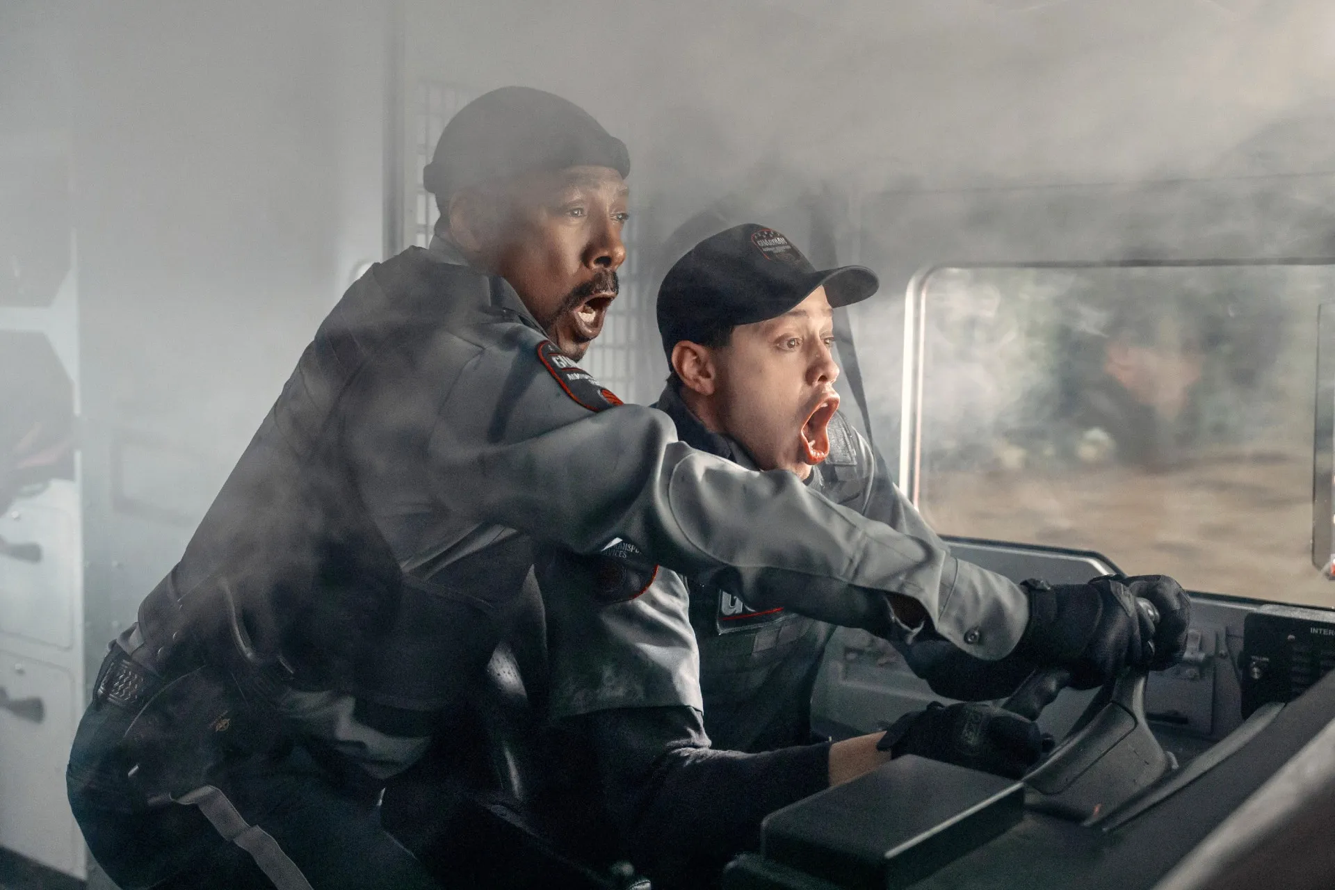 Eddie Murphy and Pete Davidson in The Pickup