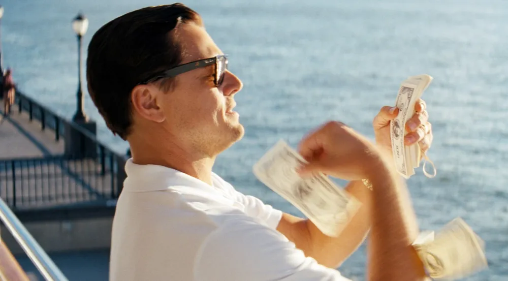 Leonardo DiCaprio in The Wolf of Wall Street