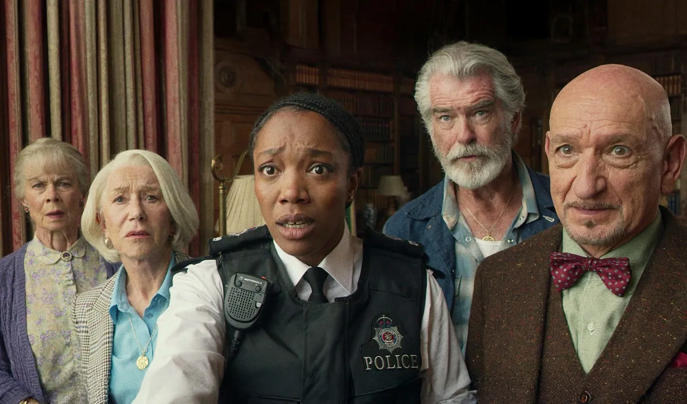 Helen Mirren and the cast of The Thursday Murder Club