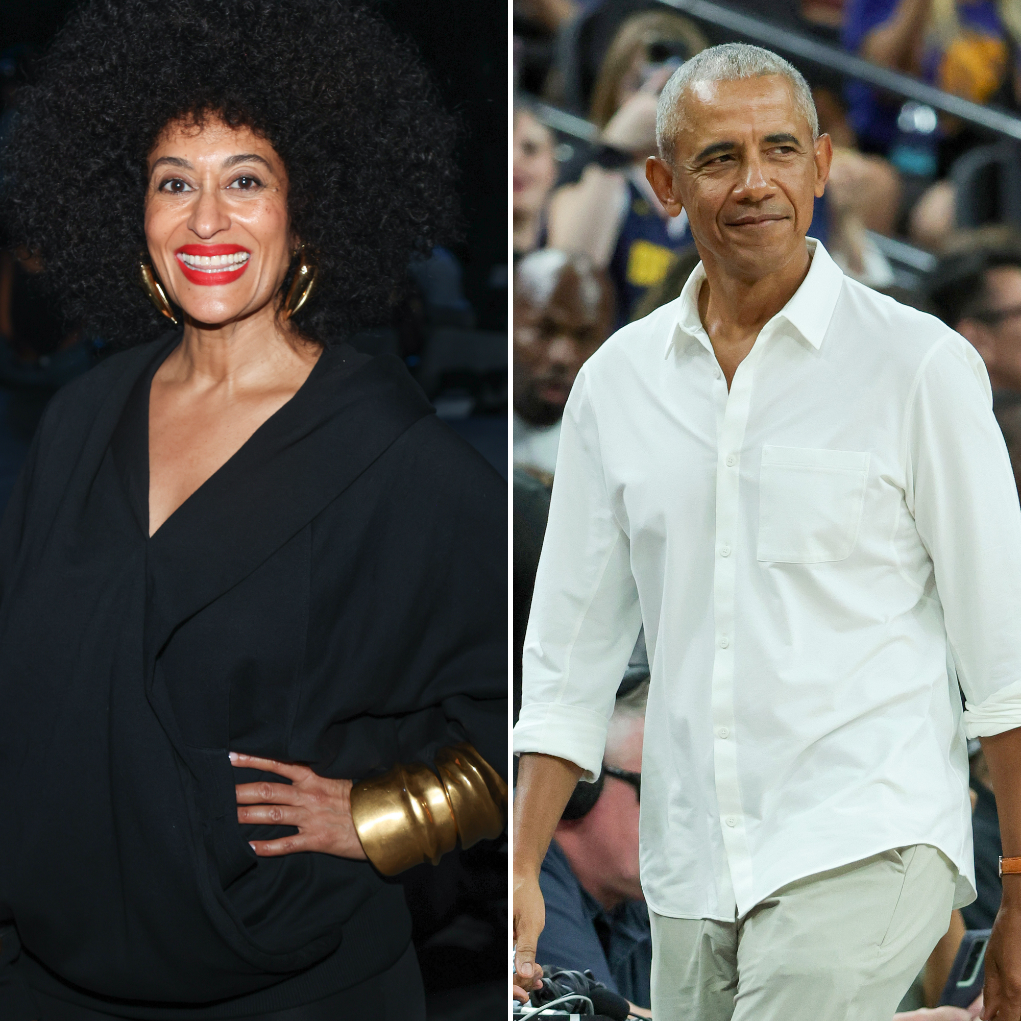 Tracee Ellis Ross and Barack Obama