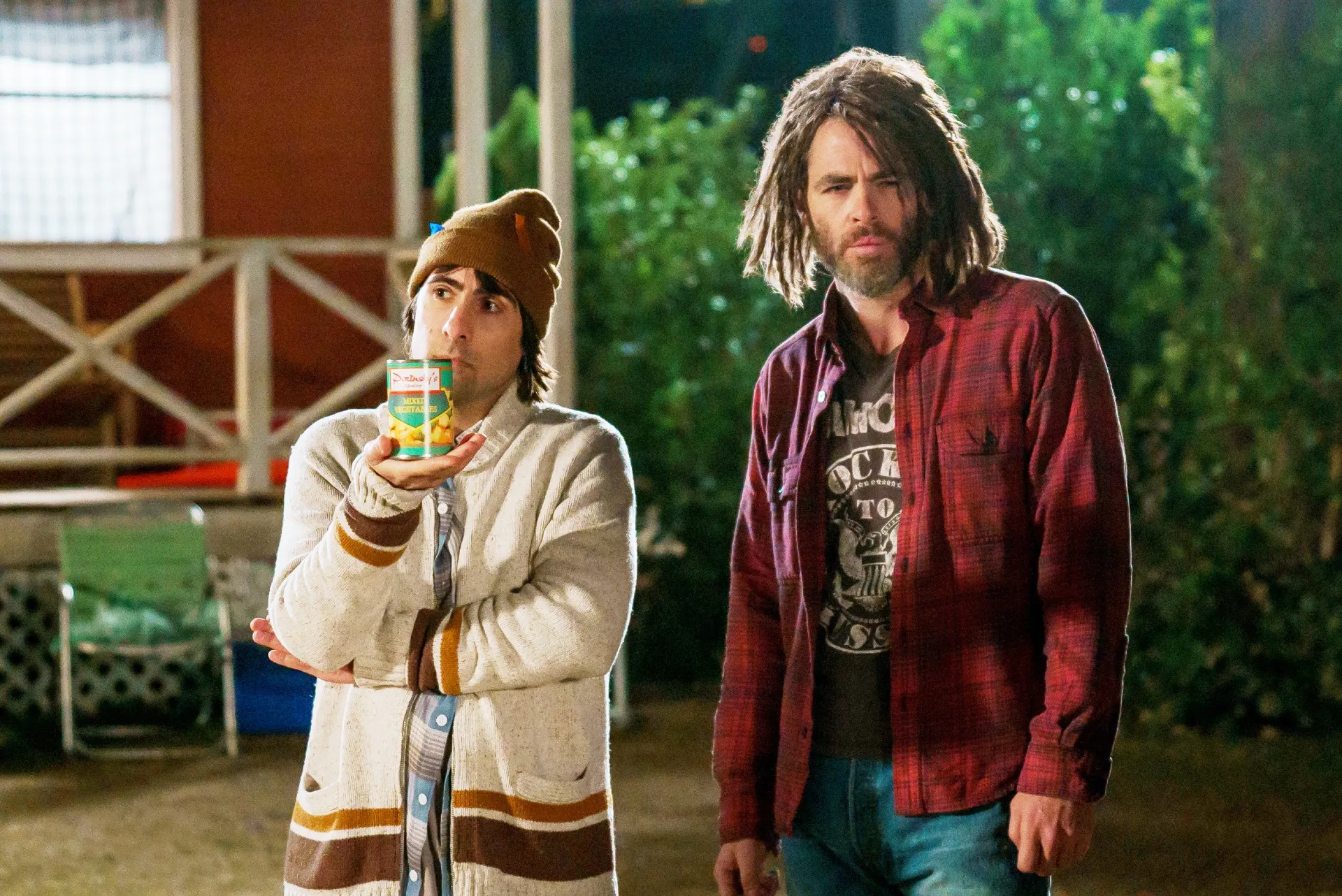Jason Schwartzman, Chris Pine in Wet Hot American Summer: 10 Years Later