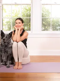 Adriene Mishler and her dog