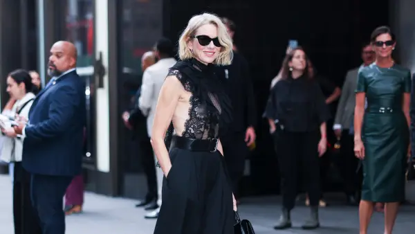 Naomi Watts Shines Through Wardrobe Malfunction in Lace Outfit During New York Fashion Week