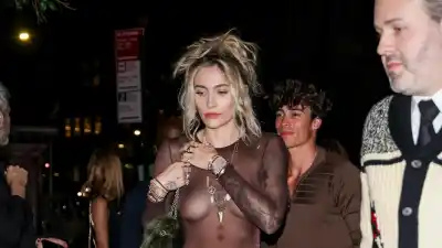 Paris Jackson Goes Braless in See Through Top for NYFW