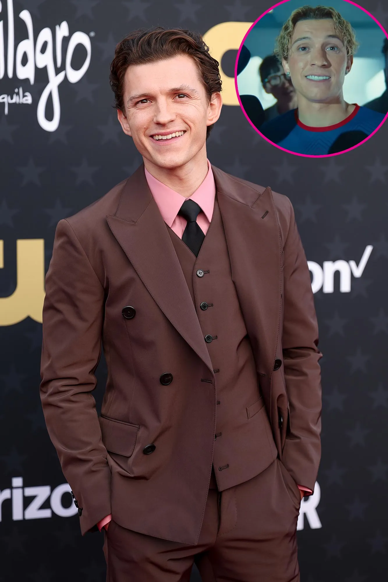 Tom Holland Looks Unrecognizable Curly Blonde Hair and Smile Transformation