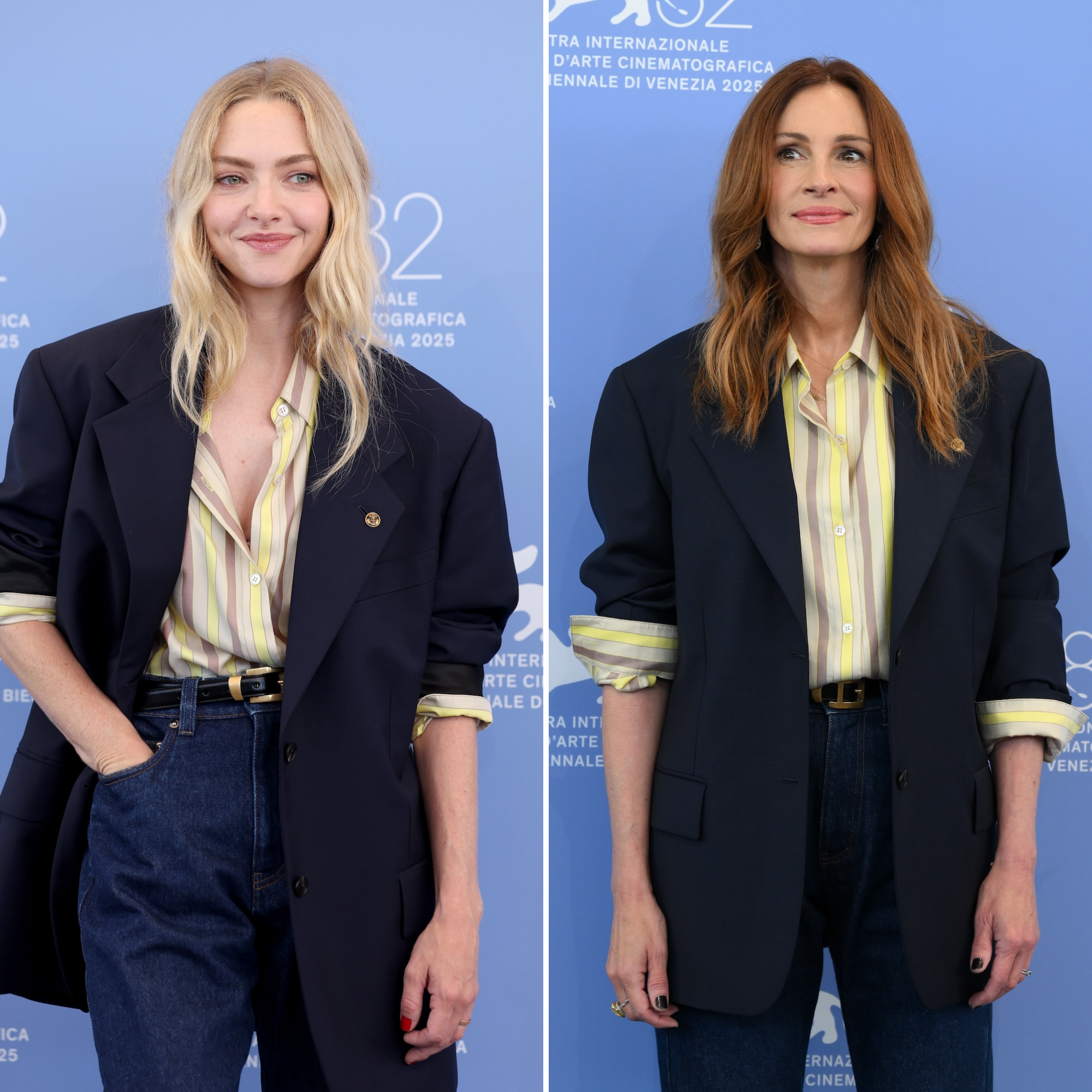 Amanda Seyfried and Julia Roberts wear same outfit at Venice Film Festival