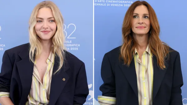 Amanda Seyfried and Julia Roberts wear same outfit at Venice Film Festival