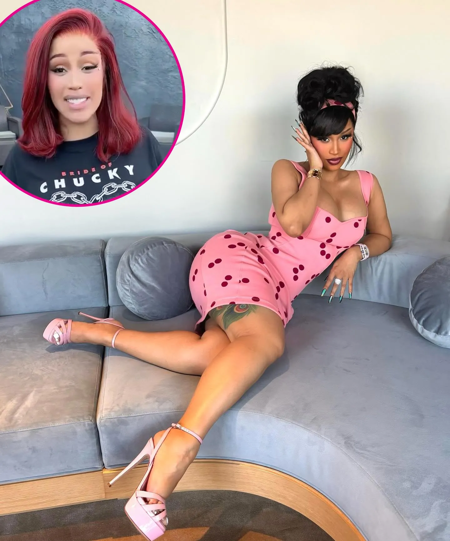 Cardi B Shows Off Bold New Red Hair as She Teases Album With Her Courtroom Looks