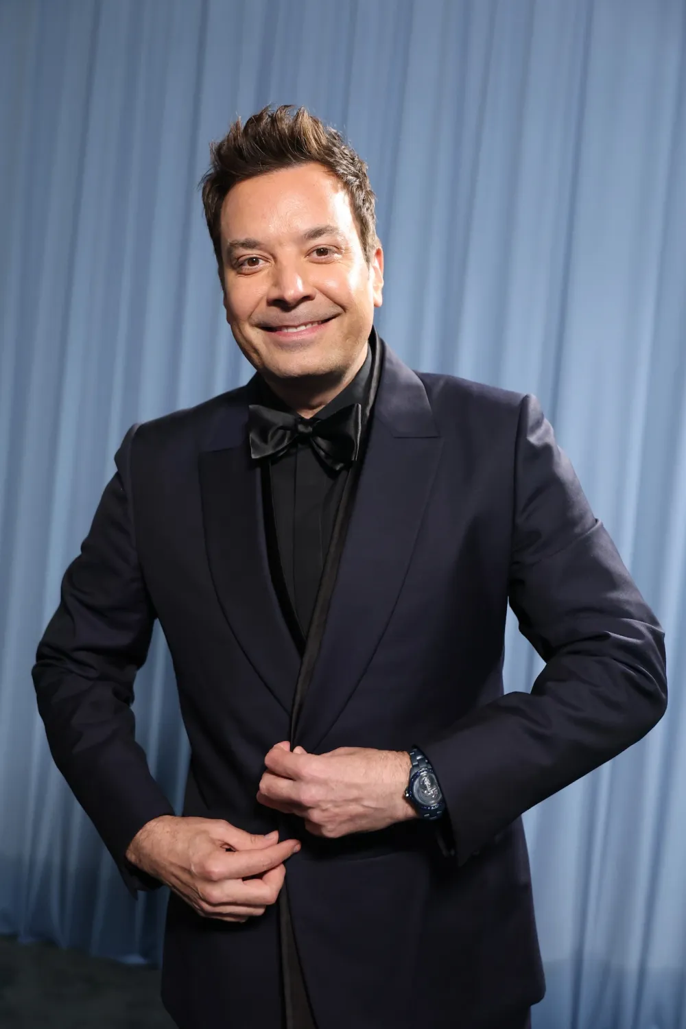 Celebs Who Pitched Themselves for Taylor Swift and Travis Kelces Wedding - Jimmy Fallon GettyImages-2213619751