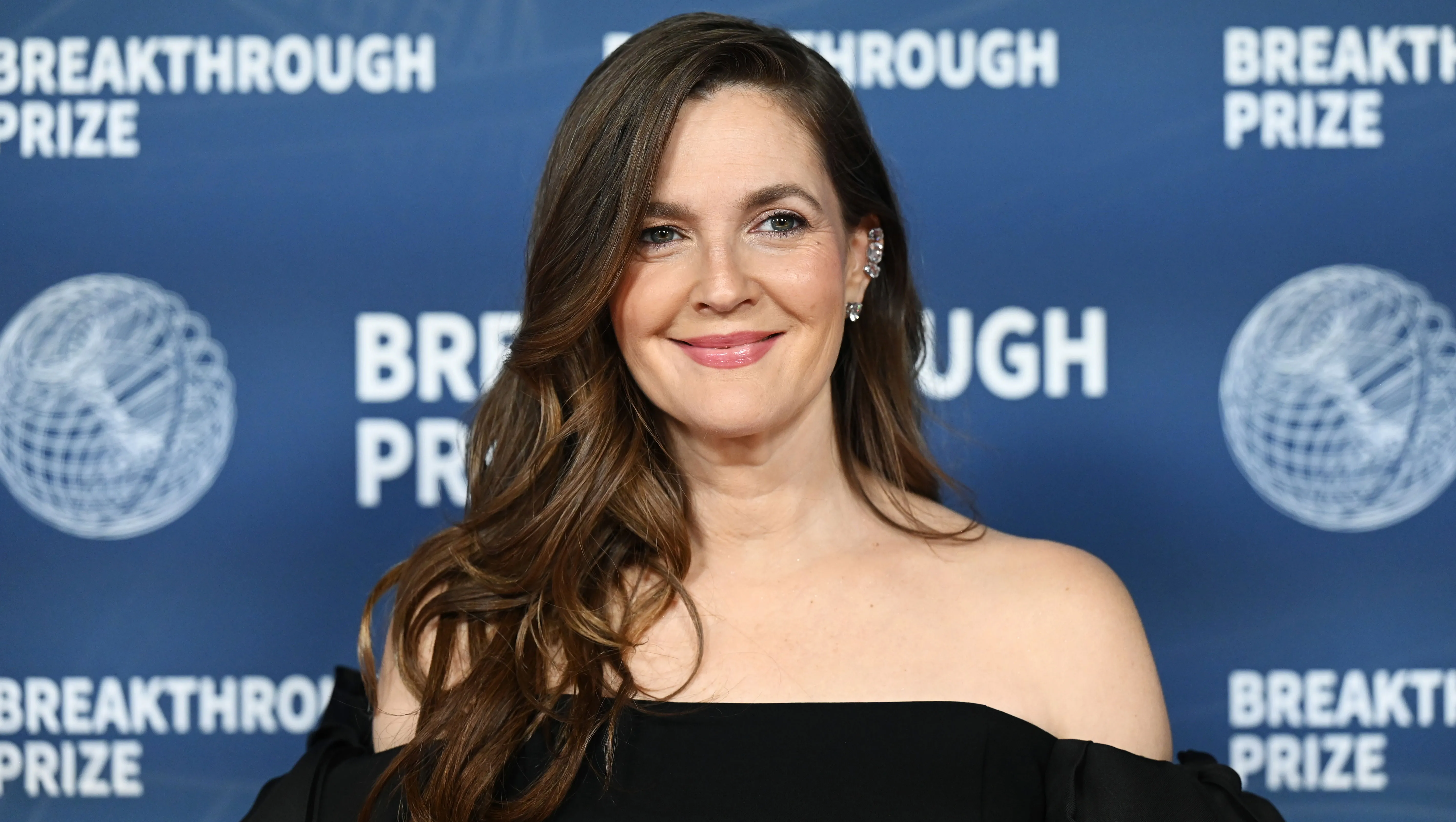 Drew Barrymore at The 11th Breakthrough Prize Ceremony held at Barker Hanger on April 05, 2025 in Santa Monica, California. (Photo by Gilbert Flores/Variety via Getty Images)