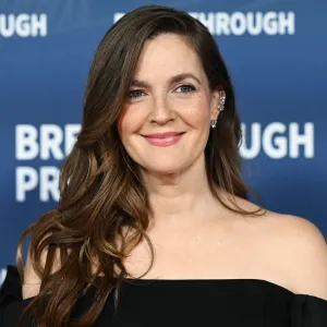 Drew Barrymore at The 11th Breakthrough Prize Ceremony held at Barker Hanger on April 05, 2025 in Santa Monica, California. (Photo by Gilbert Flores/Variety via Getty Images)