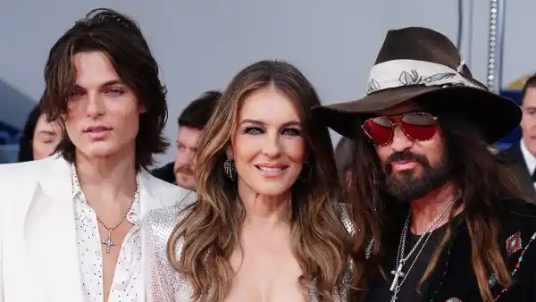 Elizabeth Hurley Steps Out With Son Damian and Billy Ray Cyrus GettyImages-2234065862