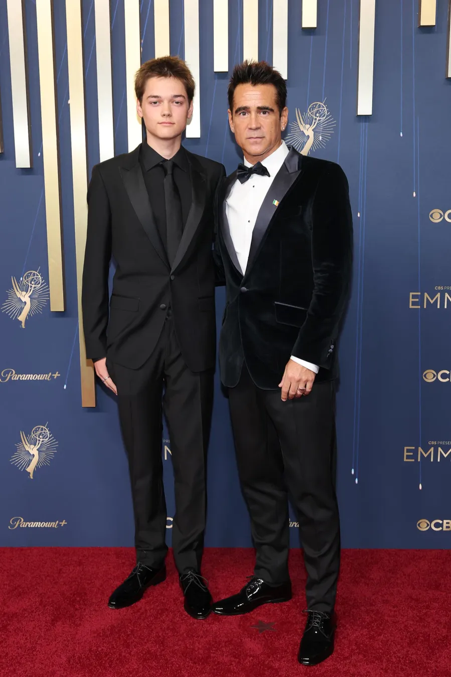 Emmy Awards 2025 Red Carpet Henry Farrell and Colin Farrell 2235452309