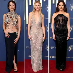 Feature All The Naked Dresses on the 2025 Emmys Red Carpet