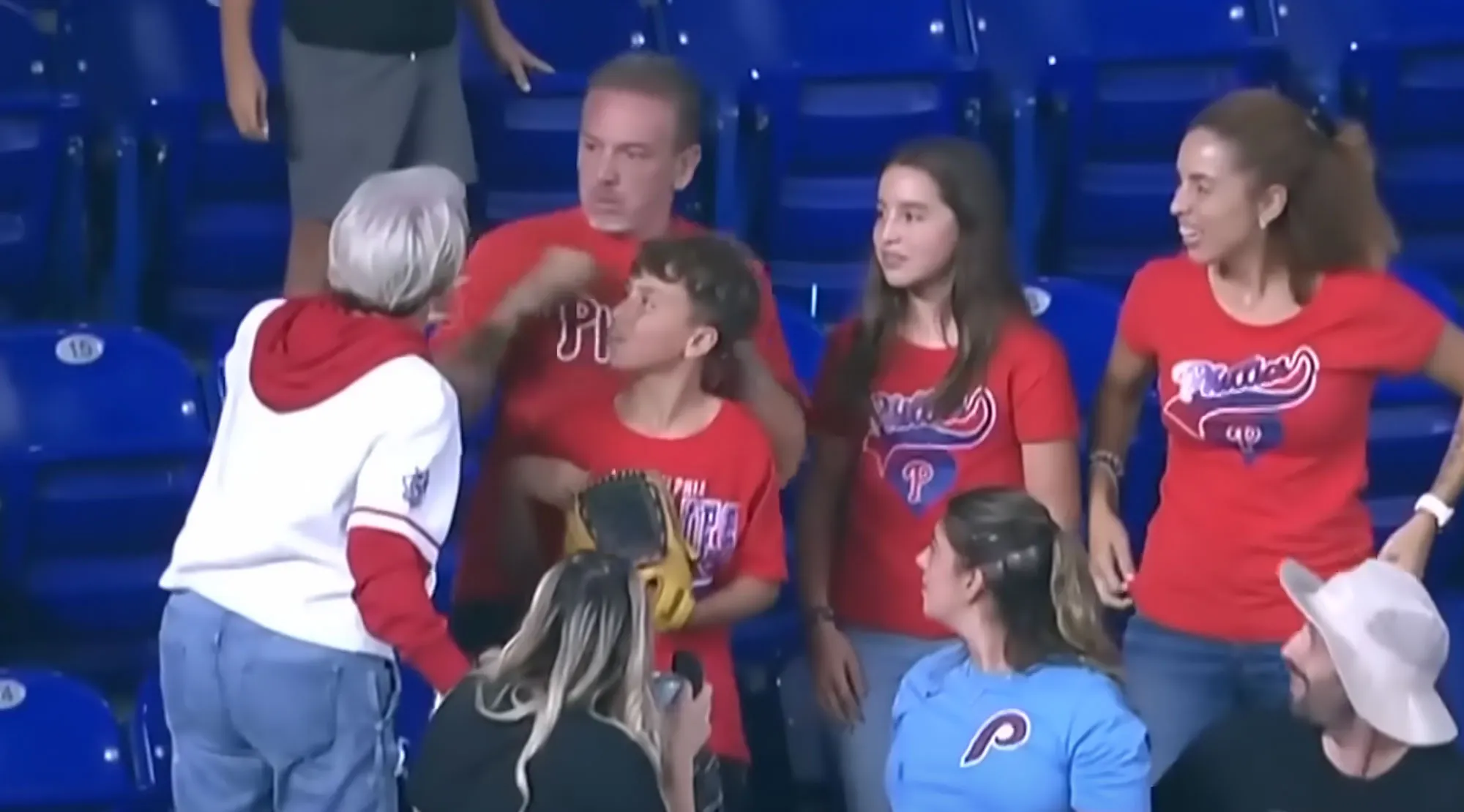 Feature Dad Involved in Viral Ball Snatching Controversy Urges Fans Not to Attack Phillies Karen
