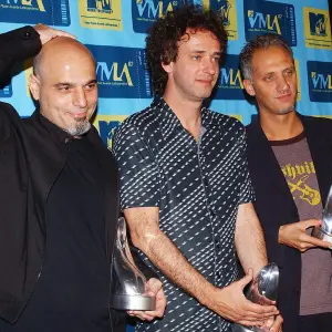 Foto de Archivo: Soda Stereo: Zeta Bosio, Gustavo Ceratti y Charly Alberti