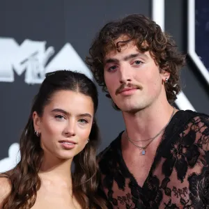 Maggie Thurmon and Benson Boone attend the 2024 MTV Video Music Awards