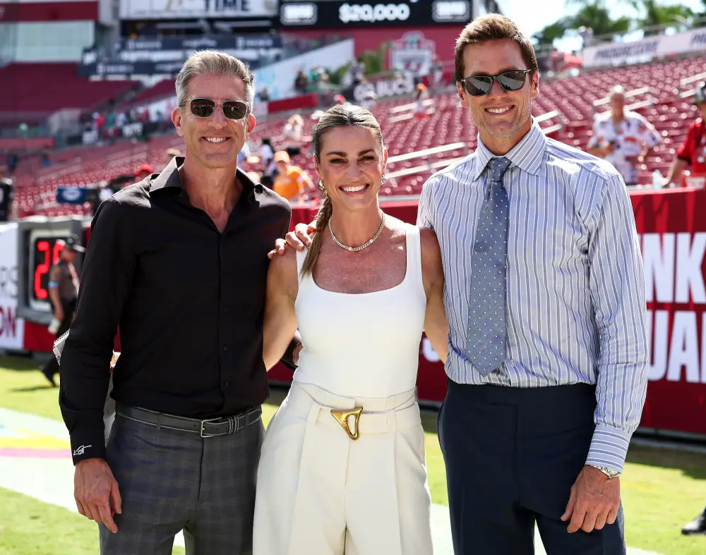 GettyImages-2174704994 Erin Andrews Tom Brady Kevin Burkhardt