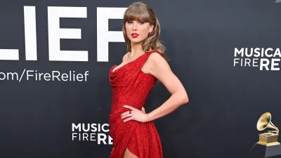 Taylor Swift at the 67th GRAMMY Awards held at the Crypto.com Arena on February 2, 2025 in Los Angeles, California.