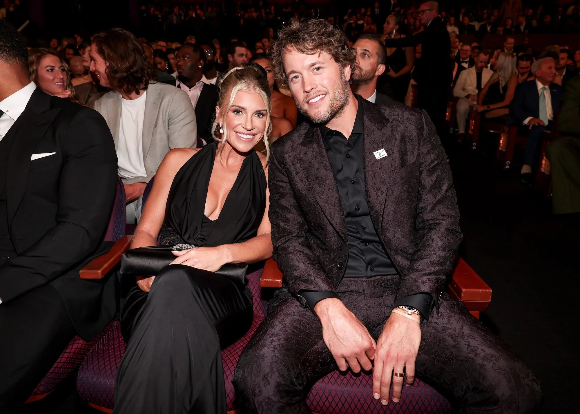 GettyImages-2224775000 Kelly Stafford Jokes Husband Matthew Got Free Vasectomy in NFL Game