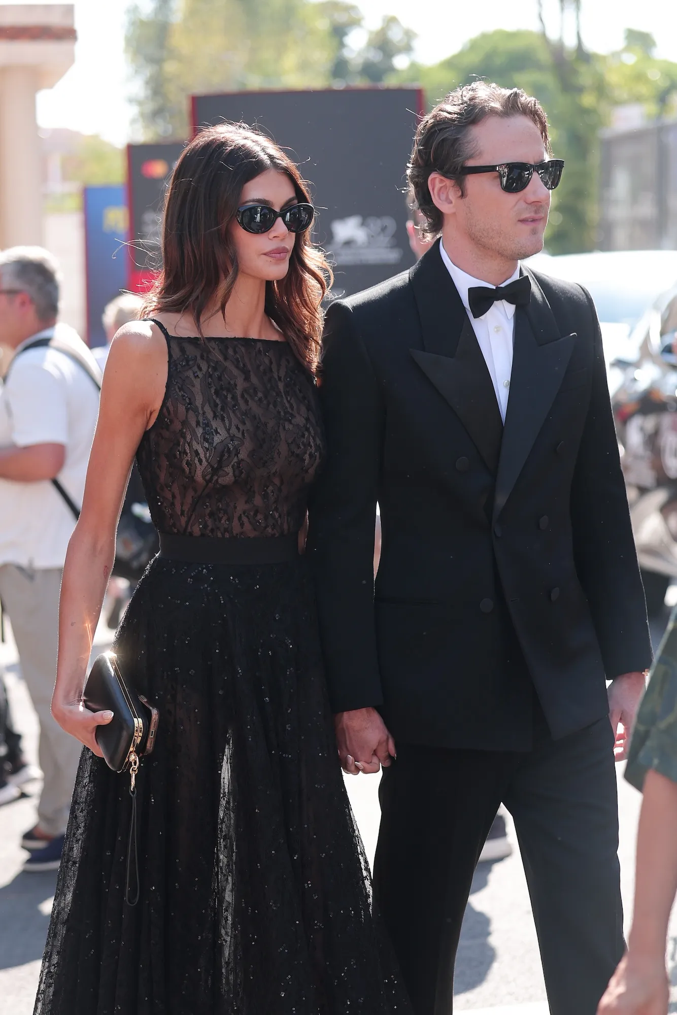 Kaia Gerber and Lewis Pullman Make Out on Venice Film Festival Red Carpet