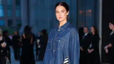 Shailene Woodley attends the Khaite fashion show during New York Fashion Week at The Shed on September 13, 2025 in New York City.