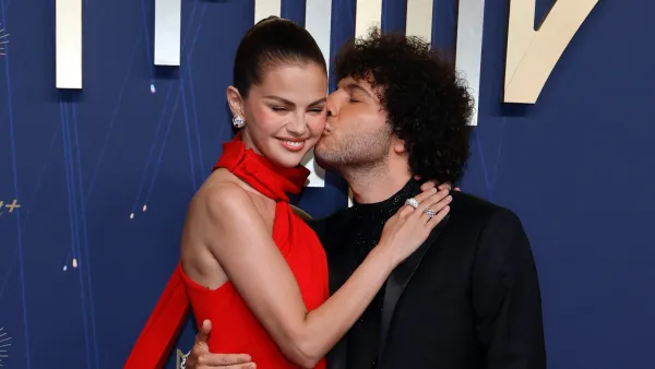 Selena Gomez Looks Red Hot During Date Night With Benny Blanco at Emmy Awards 2025