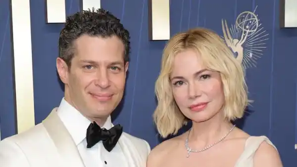 Michelle Williams and Thomas Kail Glow at 2025 Emmys After Baby No 3 GettyImages-2235450404