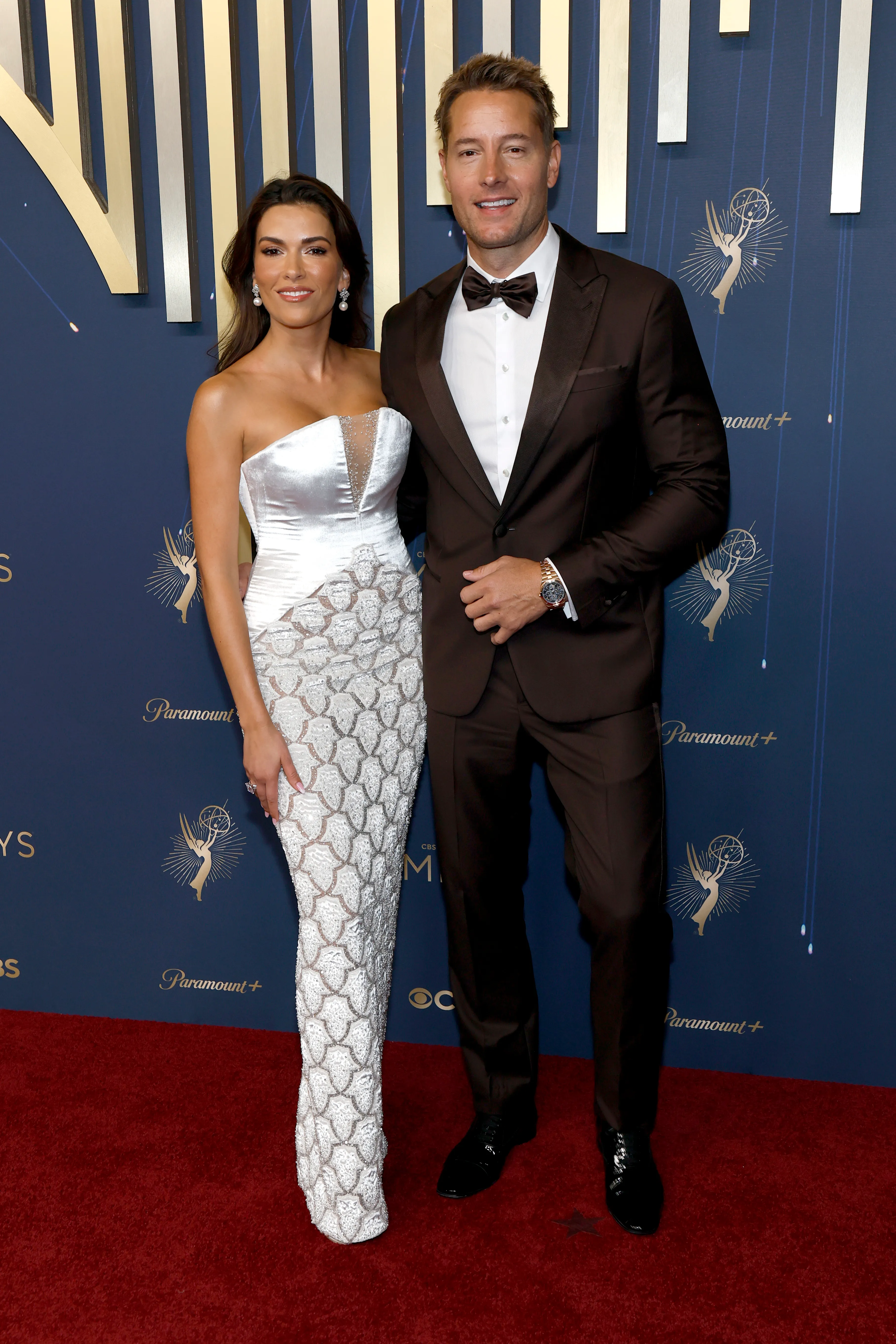 Justin Hartley Looks Better Than Ever With Sofia Pernas on Emmys Red Carpet