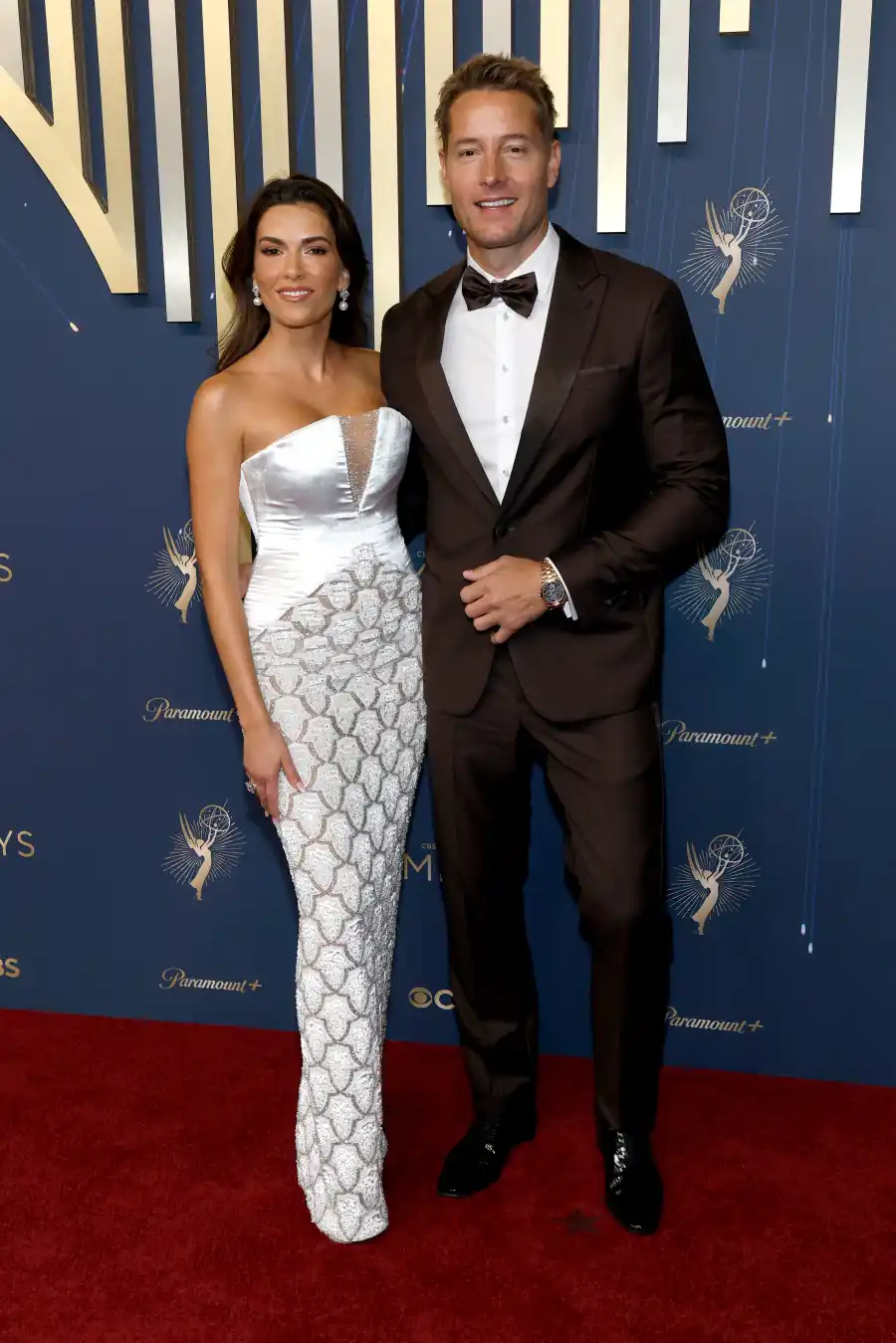 Justin Hartley Looks Better Than Ever With Sofia Pernas on Emmys Red Carpet