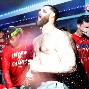 GettyImages-2235676438 Bryce Harper Shirtless Party 2025